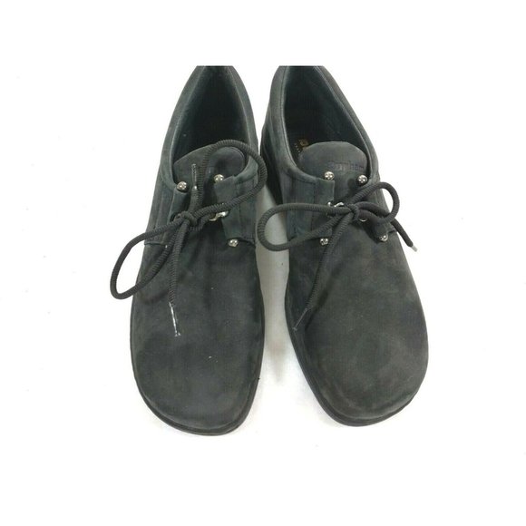 DUNHAM BLACK SUEDE LEATHER Lace Shoes Sz 8.5 AA main image 5